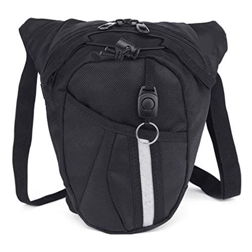 Sac de jambe moto noir
