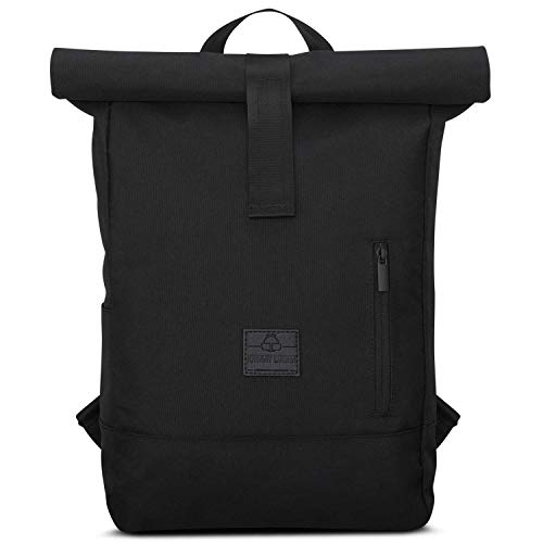 Sac à dos style moto Vintage en toile Johnny Urban, noir