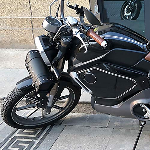 Sacoche guidon moto Harley en cuir Pu noir 21 cm x 10m x10 cm