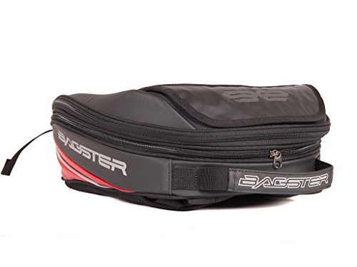 Sacoche de réservoir  Bagster noire et rouge sportive