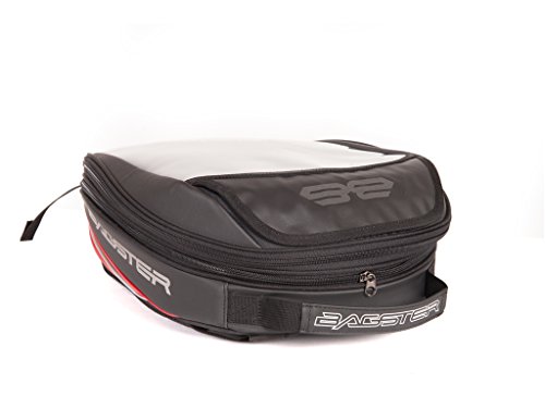 Sacoche de réservoir  Bagster noire et rouge sportive