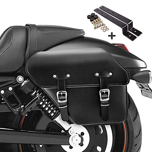 Sacoches cavalières moto en cuir pu hydrofuge pour Kawasaki et Vulcan