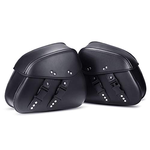 Sacoches cavalières moto custom en cuir pu durable coupe universelle pour outils